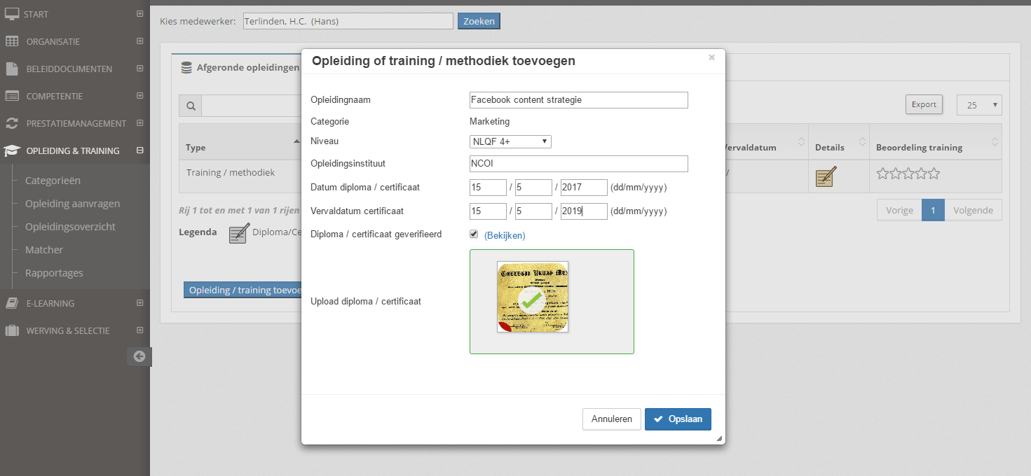 Step2HR learning management systeem diploma