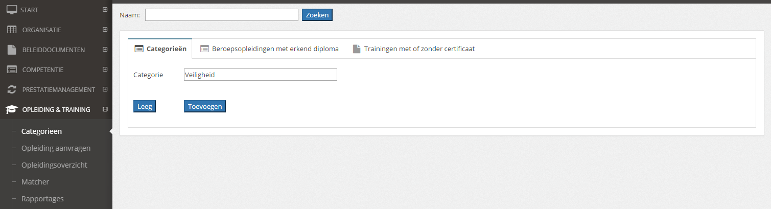 Step2HR learning management categorieen