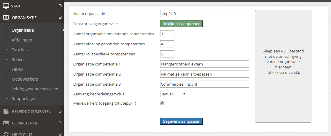 Organisatieomschrijving