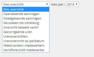 Rapportenverlof medewerker